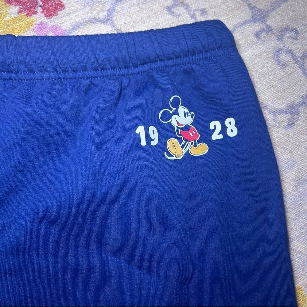 Disney Mickey Mouse 1929 Men's Large Sweatpants Lounge Pants Navy Blue - Picture 2 of 6